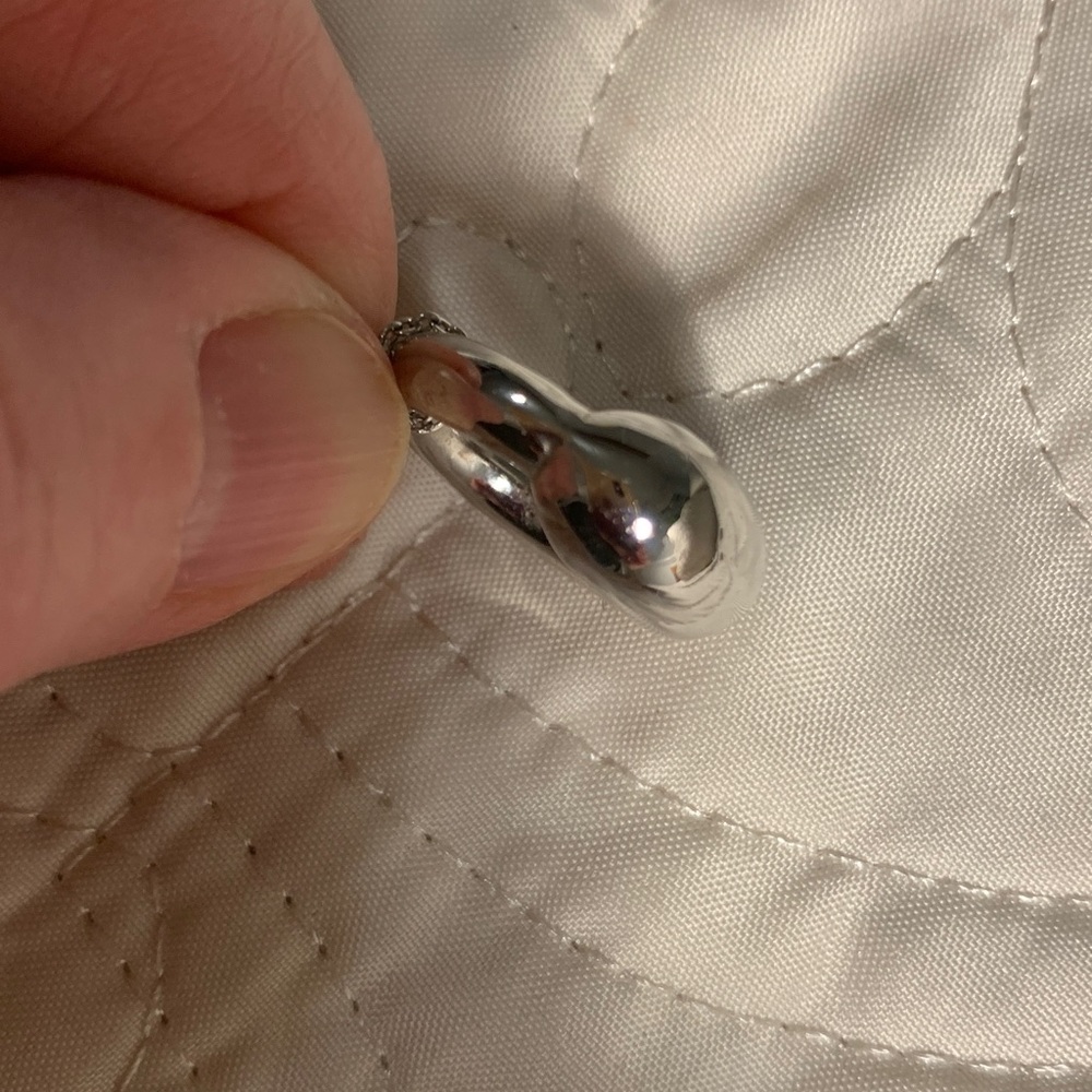 Silver Eternal Circle Pendant Necklace - Picture 5 of 7